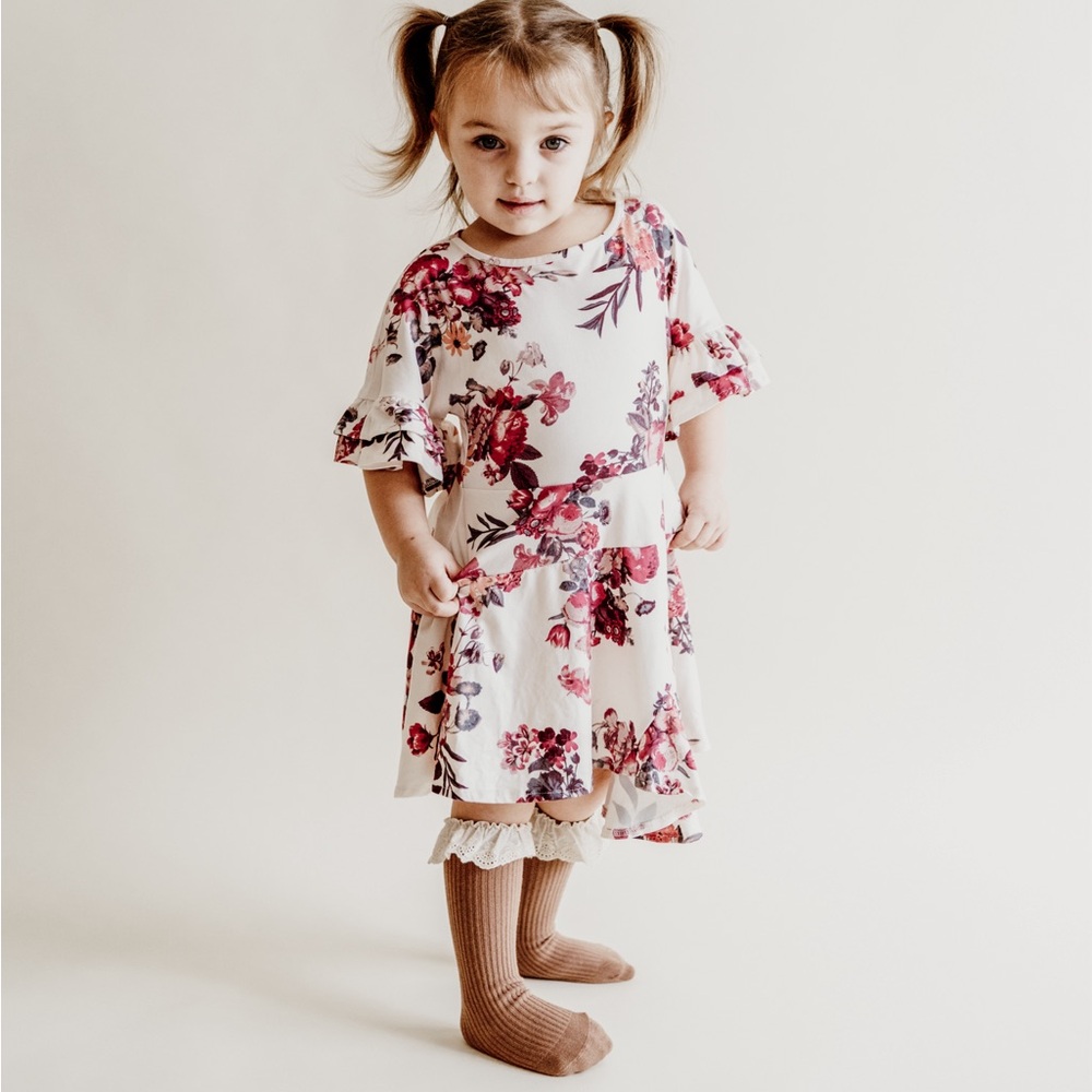 Joyfolie Emilia dress in Cream Floral